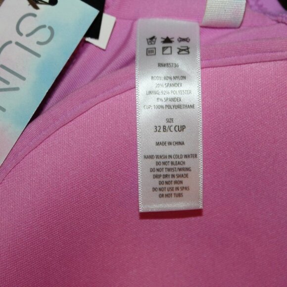 NWT Sundazed Maya V Wire Bikini Top Bra Size 32 B/C Underwire Swimsuit Top - Picture 7 of 7